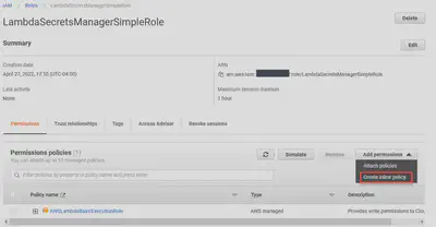Creating the policy via the GUI