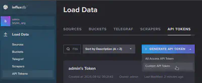Creating a Custom API Token